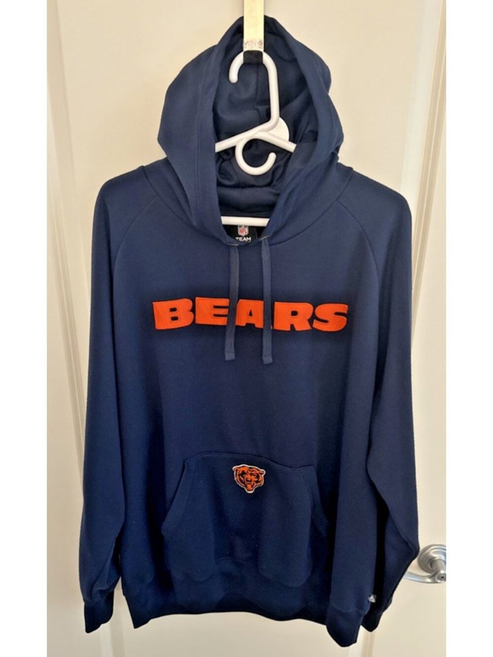 Chicago Bears NFL Team Apparel Pullover Hoodie Men's Size XL Blue Fully Stitched
